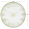 28" Gold Metal Wall Clock with Clear Glass Face